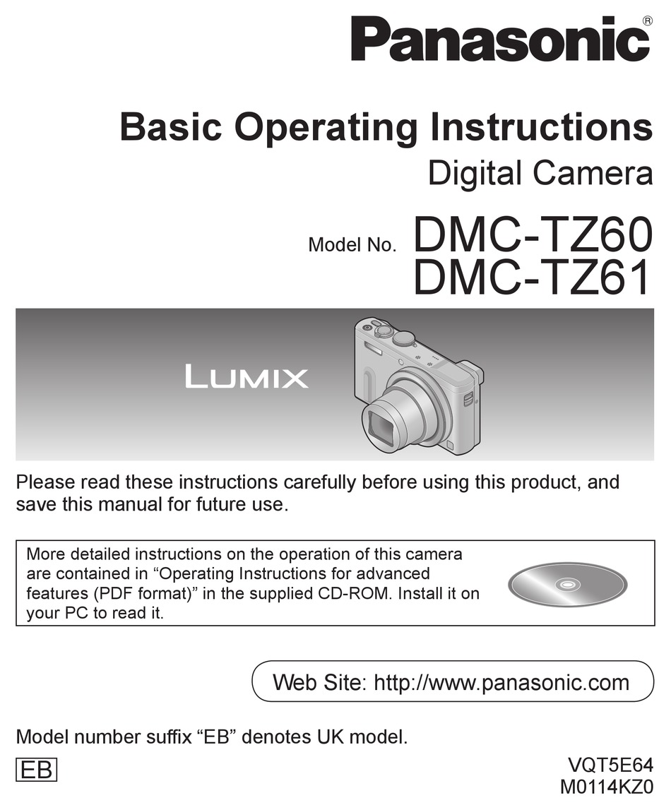 Panasonic Lumix Dmc Tz60 Basic Operating Instructions Manual Pdf Download Manualslib