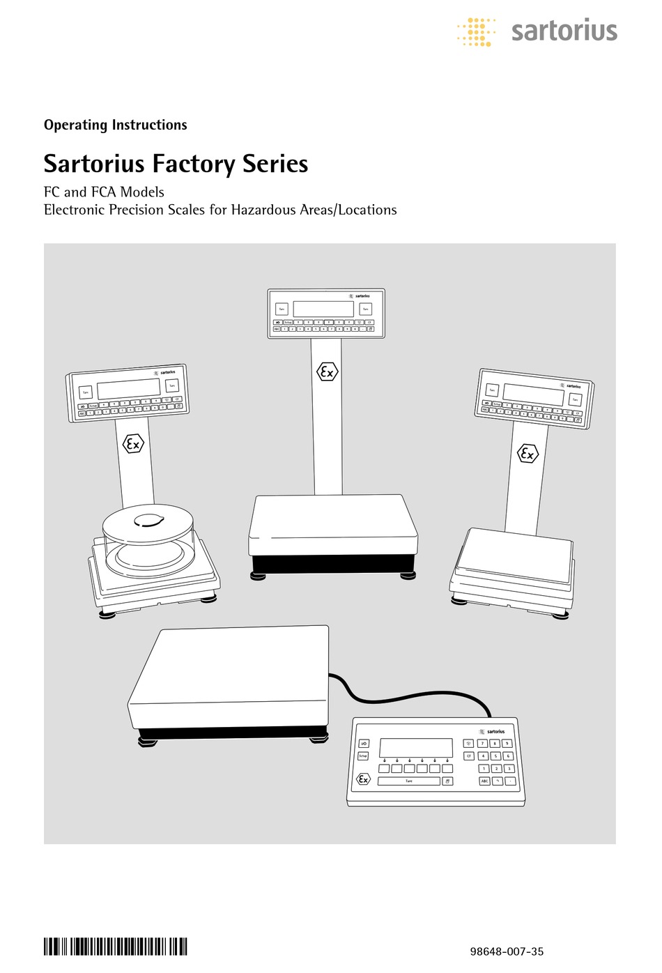 SARTORIUS FC OPERATING INSTRUCTIONS MANUAL Pdf Download ManualsLib
