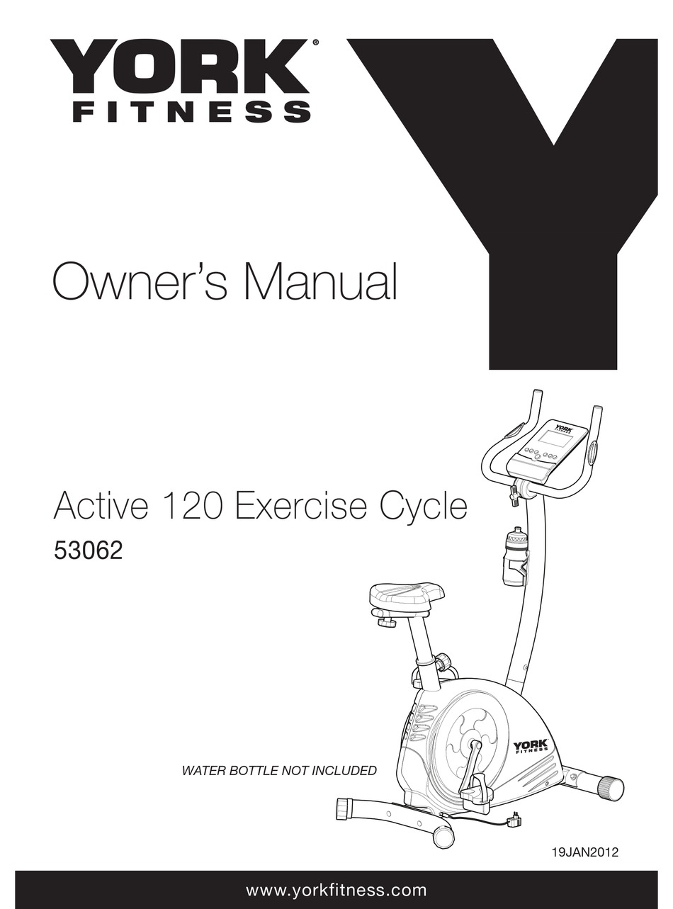 york fitness active 120 exercise bike