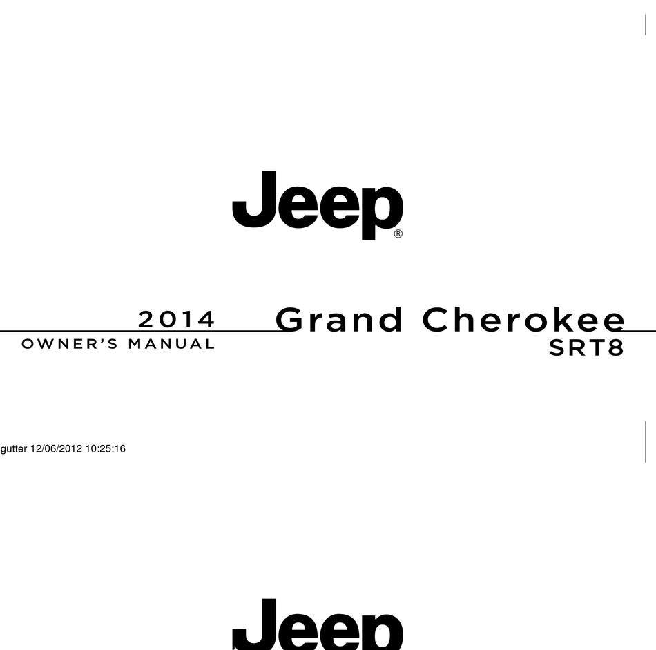 JEEP GRAND CHEROKEE 2014 OWNER'S MANUAL Pdf Download ManualsLib