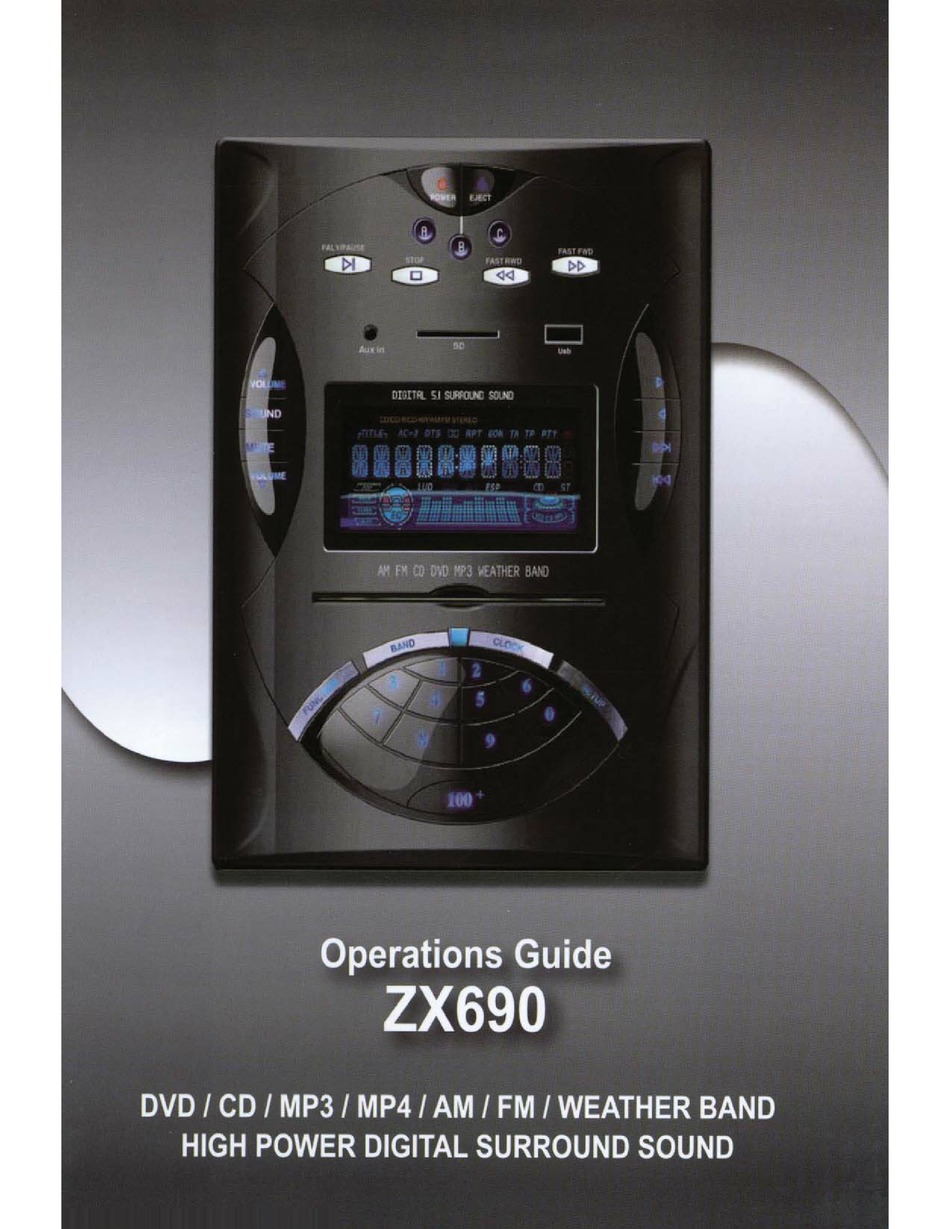 CONCERTONE ZX690 OPERATION MANUAL Pdf Download ManualsLib