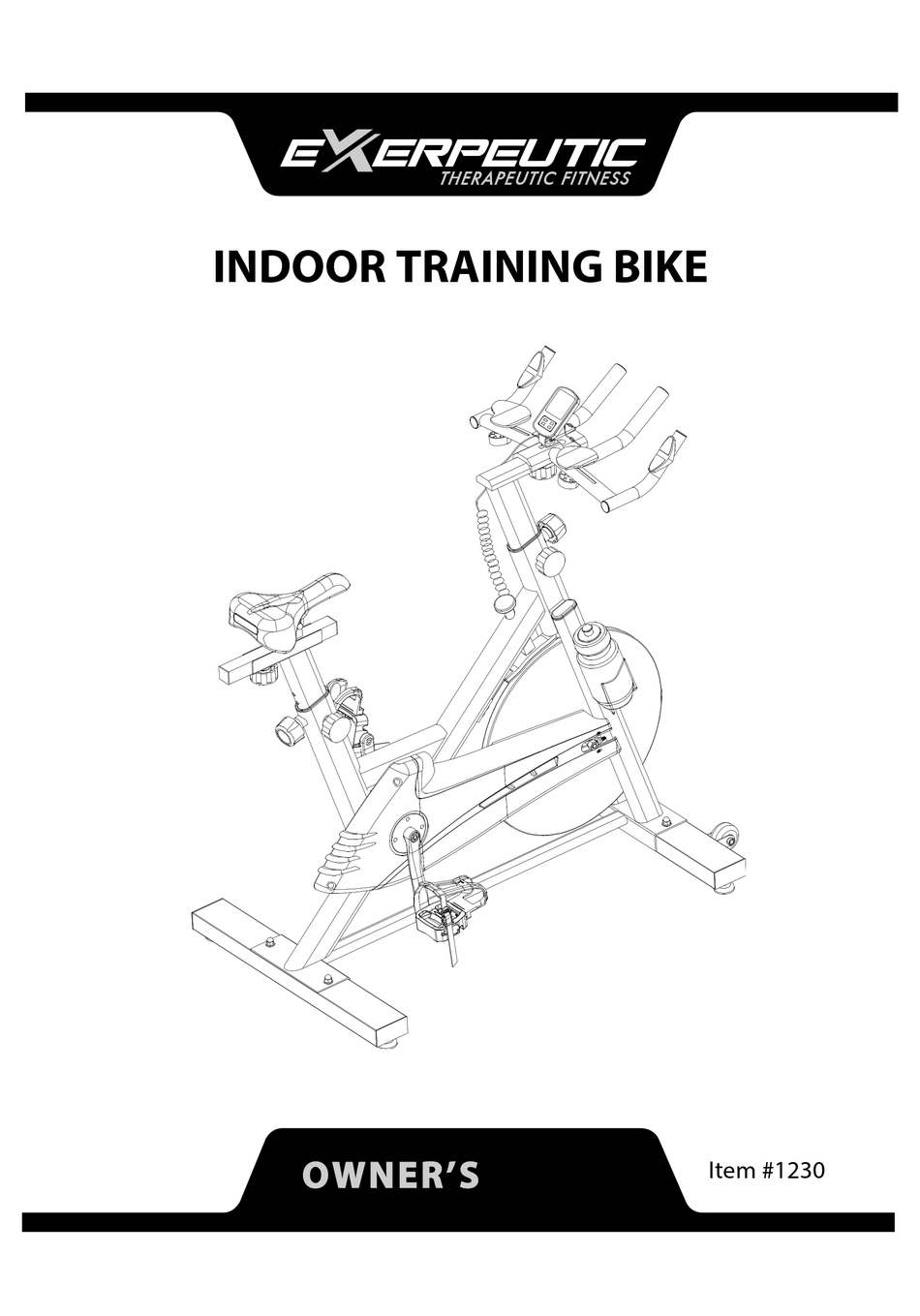 pt fitness exercise bike manual