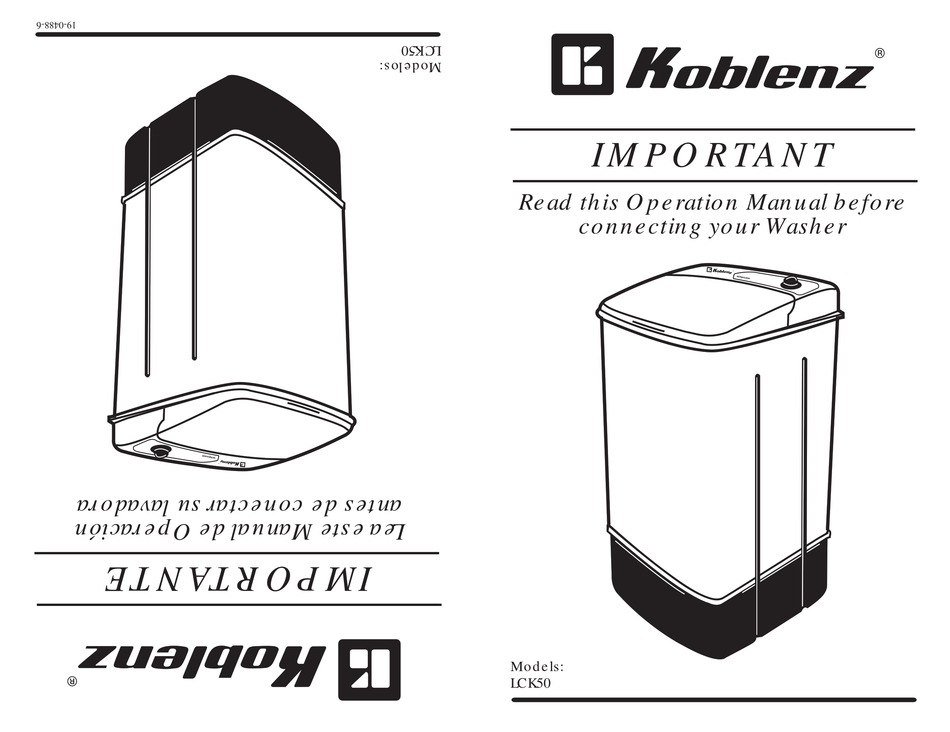 KOBLENZ LCK50 OPERATION MANUAL Pdf Download ManualsLib