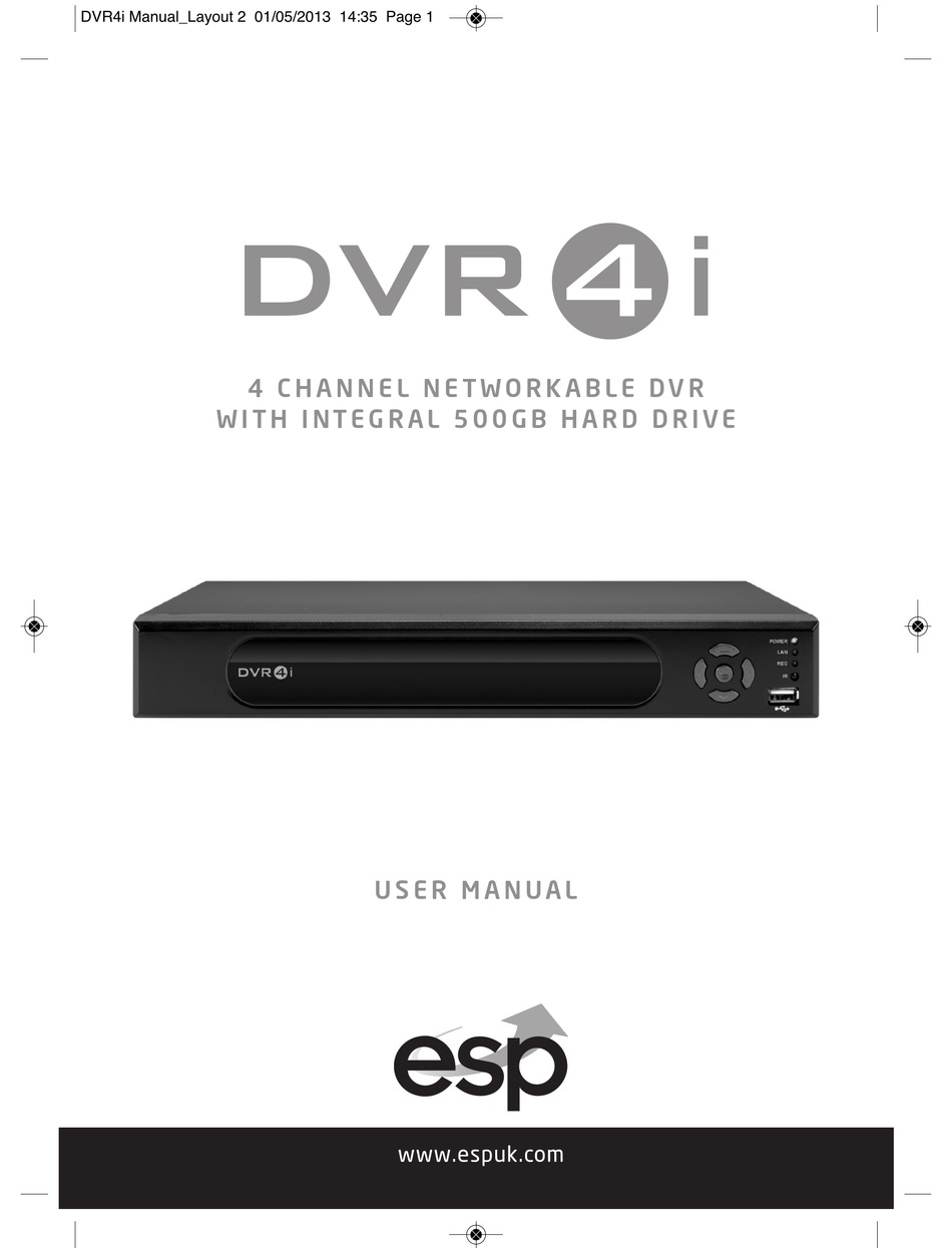 ESP DVR4i 4 CHANNEL DVR No Hard Drive 2071-74-77