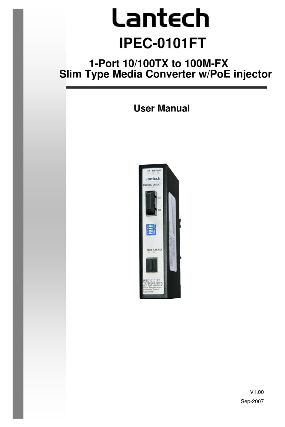 LANTECH IPEC0101FT USER MANUAL Pdf Download ManualsLib