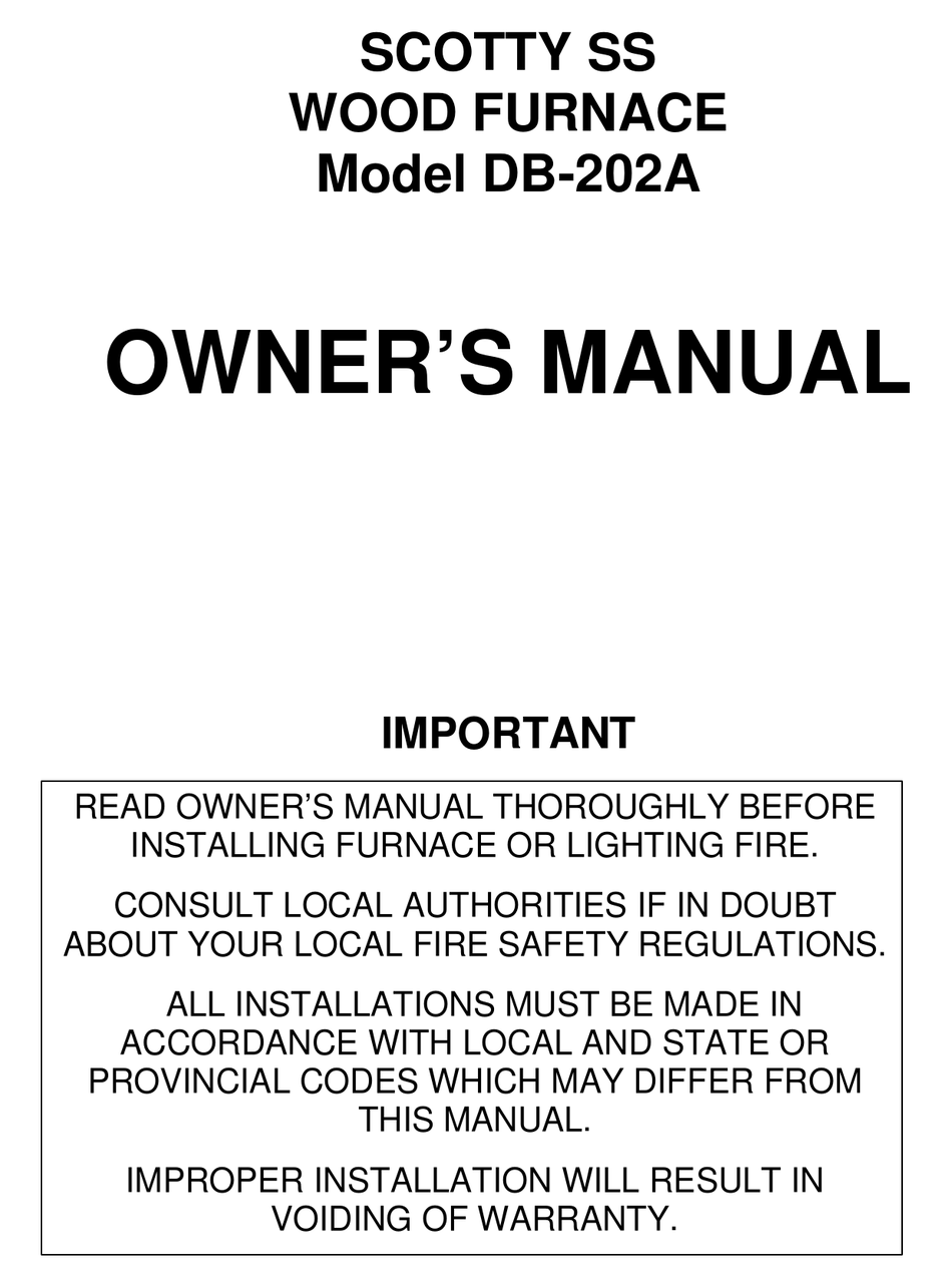 SCOTTY SS DB-202A OWNER'S MANUAL Pdf Download | ManualsLib