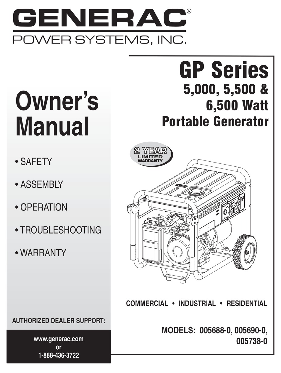 Generac Kw Natural Gas Generator Manual