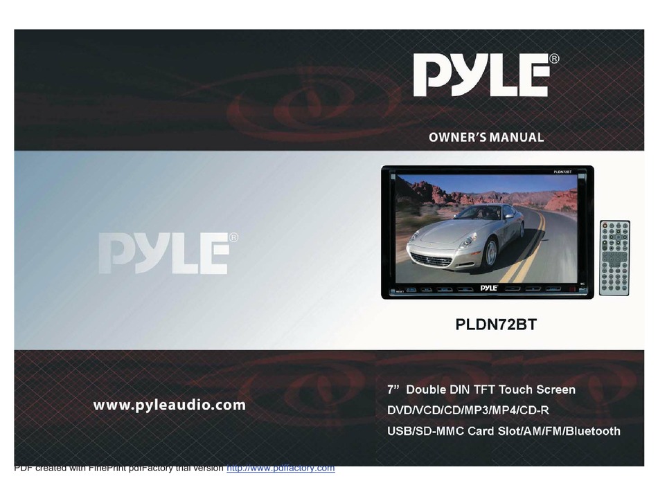 PYLE PLDN72BT OWNER'S MANUAL Pdf Download | ManualsLib