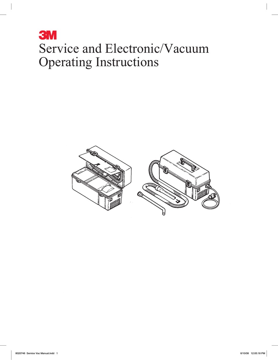 3M VACUUM OPERATING INSTRUCTIONS MANUAL Pdf Download ManualsLib