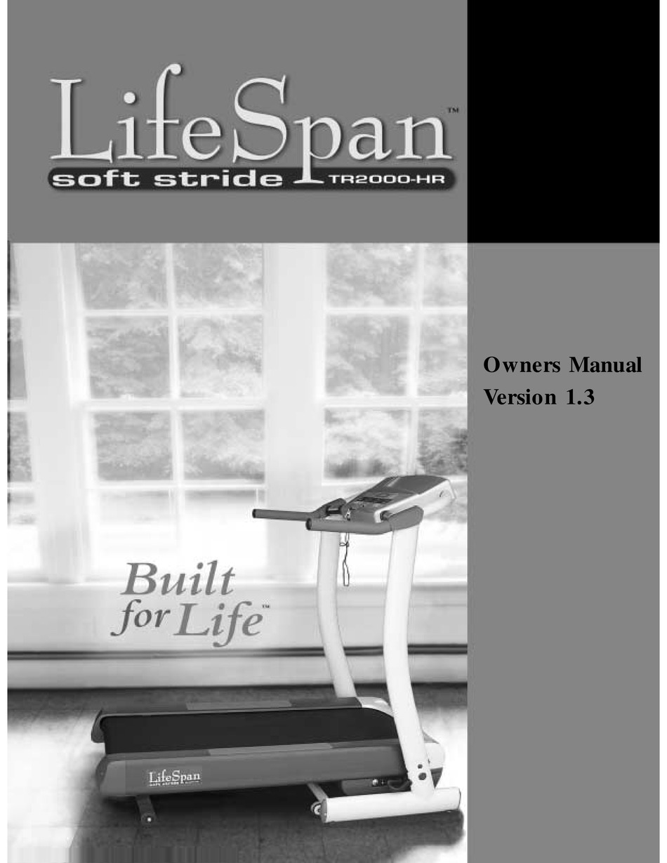 LIFESPAN TR2000 HR OWNER S MANUAL Pdf Download ManualsLib