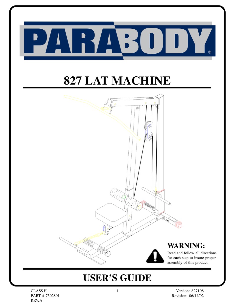 bodysmith by parabody lat machine