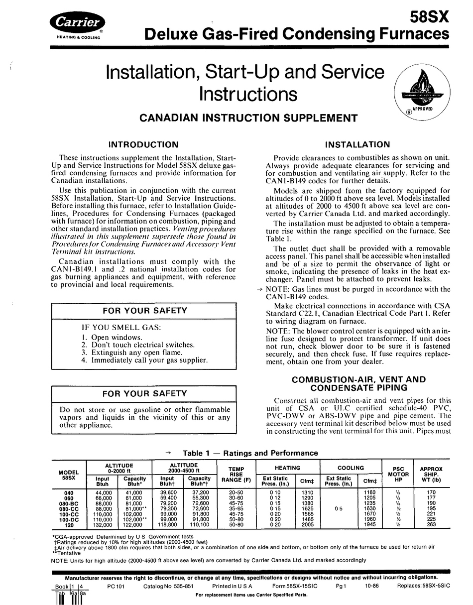 Carrier Deluxe 58sx Installation Start Up And Service Instructions Manual Pdf Download Manualslib Carrier Deluxe 58sx Installation Start Up And Service Instructions Manual Pdf Download Manualslib
