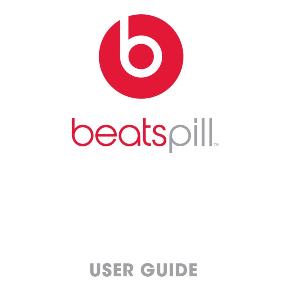 beats pill xl instructions manual