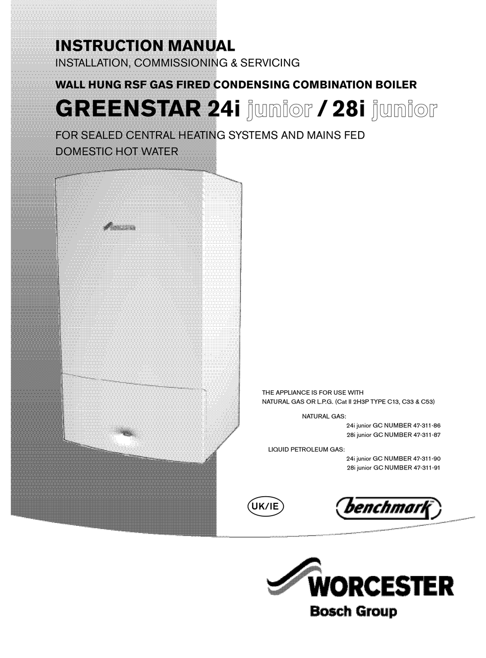 WORCESTER GREENSTAR 24I JUNIOR INSTRUCTION MANUAL Pdf Download ManualsLib