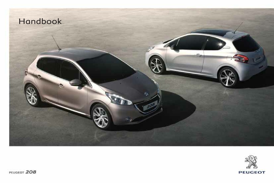 PEUGEOT 208 HANDBOOK Pdf Download ManualsLib