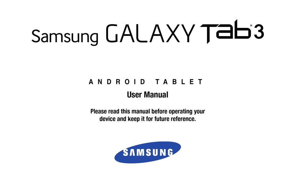 SAMSUNG GALAXY TAB 3 USER MANUAL Pdf Download | ManualsLib