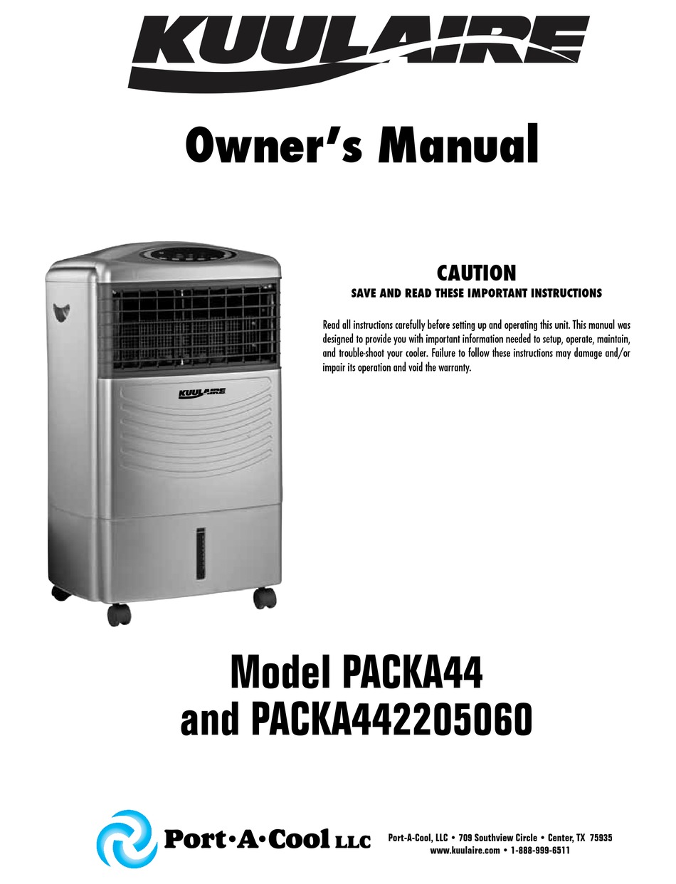 KUULAIRE PACKA44 OWNER'S MANUAL Pdf Download | ManualsLib