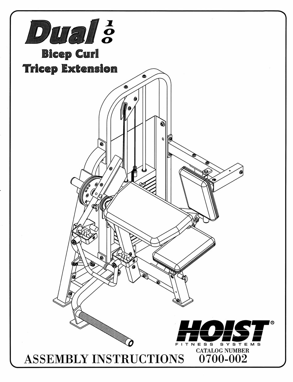 HOIST FITNESS DUAL 100 ASSEMBLY INSTRUCTIONS MANUAL Pdf Download