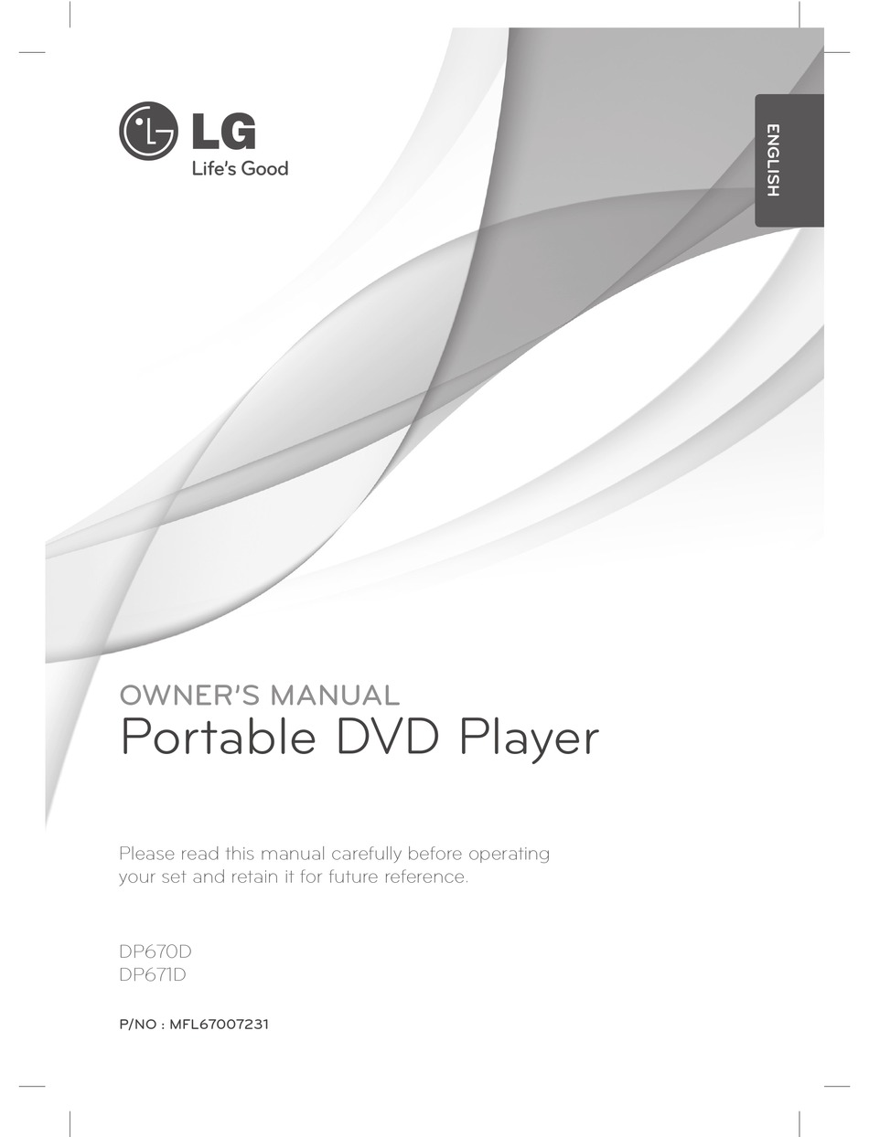 Lg Dp670d Owner S Manual Pdf Download Manualslib