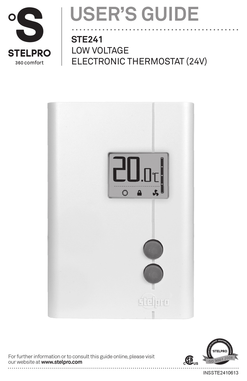Installation Thermostat Stelpro