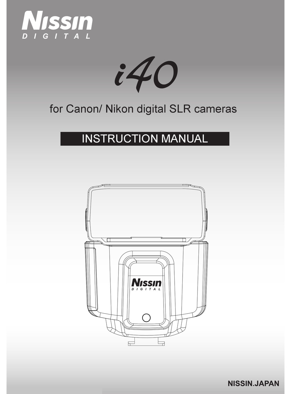 NISSIN I40 INSTRUCTION MANUAL Pdf Download ManualsLib
