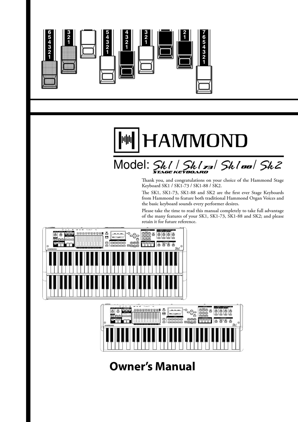 Hammond Sk1 Owner S Manual Pdf Download Manualslib