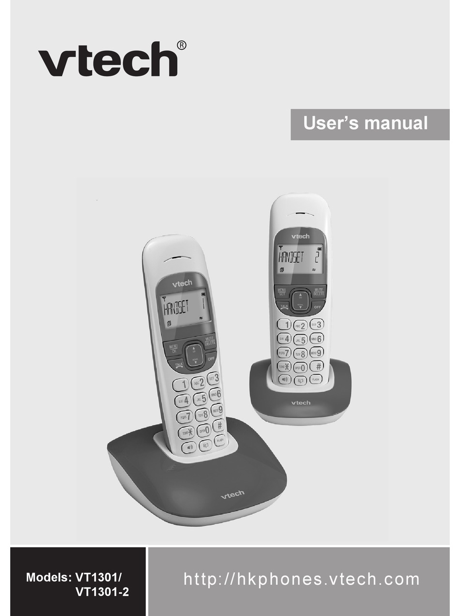VTECH VT1301 USER MANUAL Pdf Download | ManualsLib