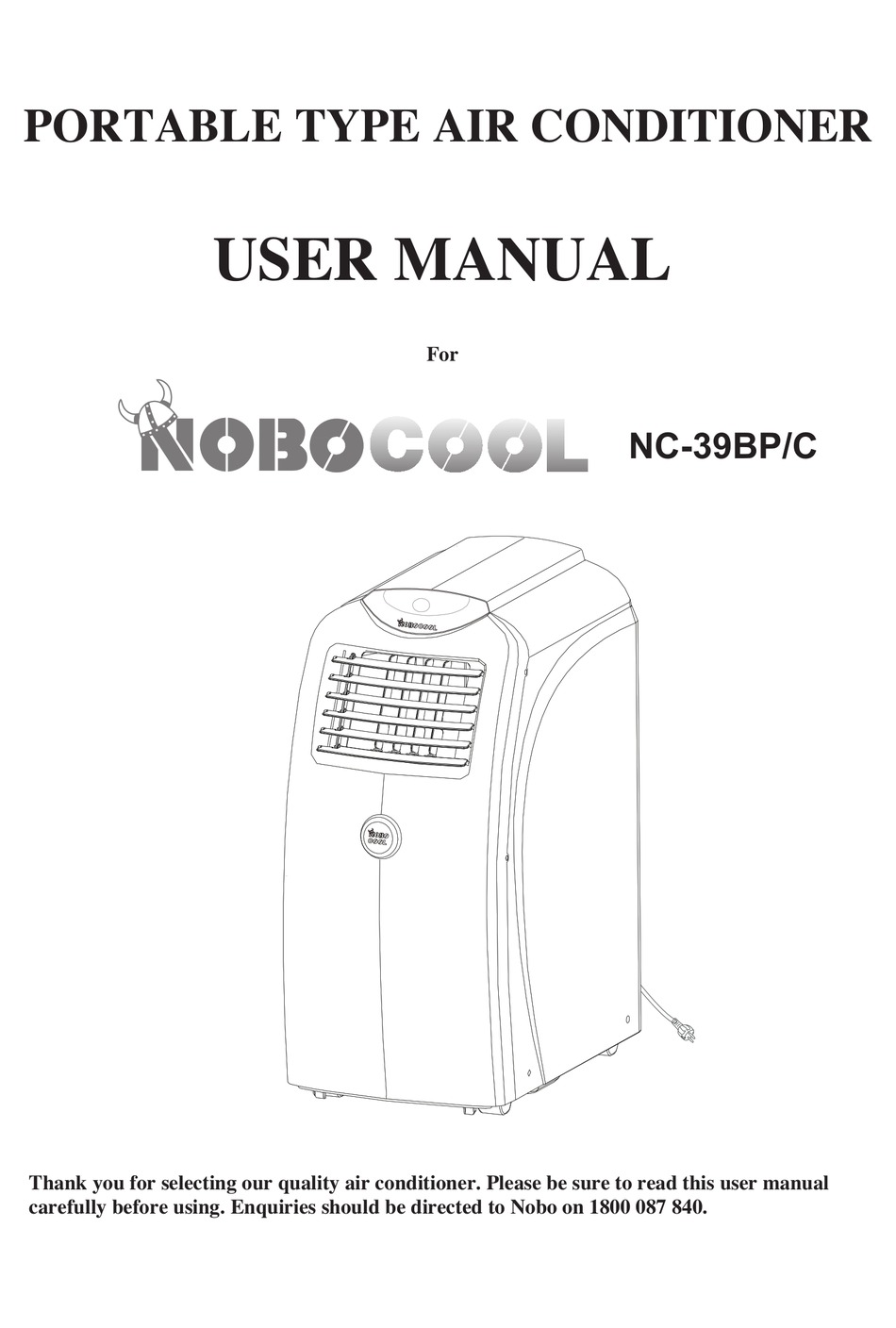 nobo cool portable air conditioner