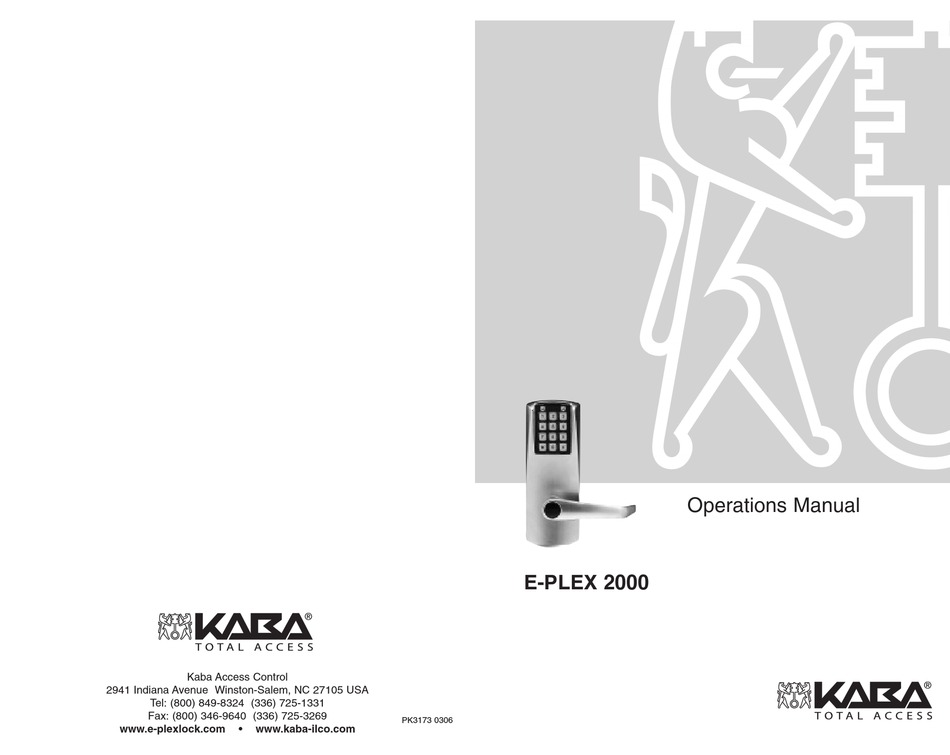KABA EPLEX 2000 OPERATION MANUAL Pdf Download ManualsLib