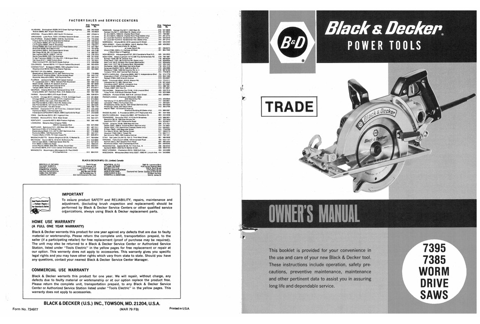 User manual Black & Decker IR2060 (English - 36 pages)