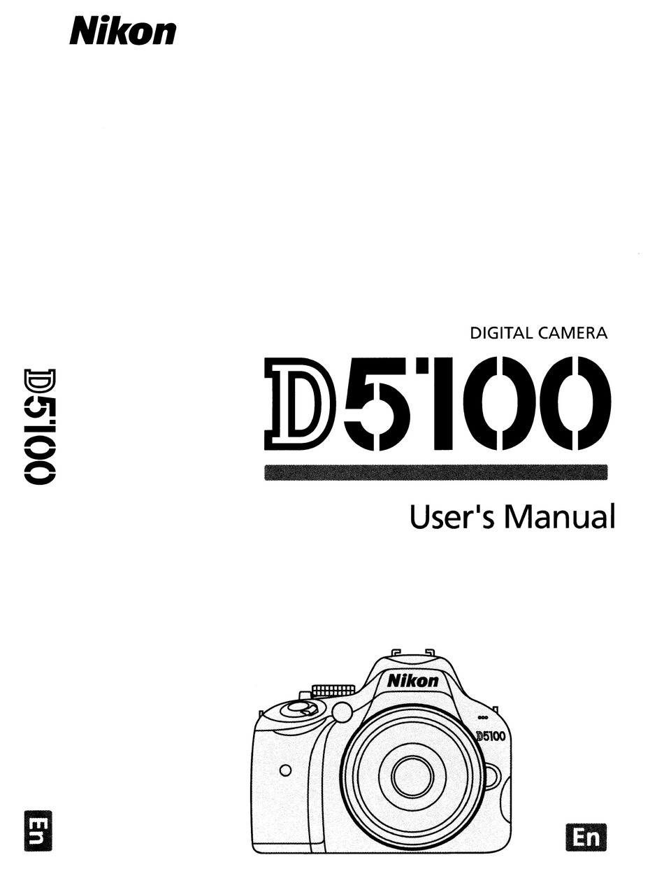 ~ ~ Impreso Guía Del Usuario De Nikon D5100 manual de instrucciones