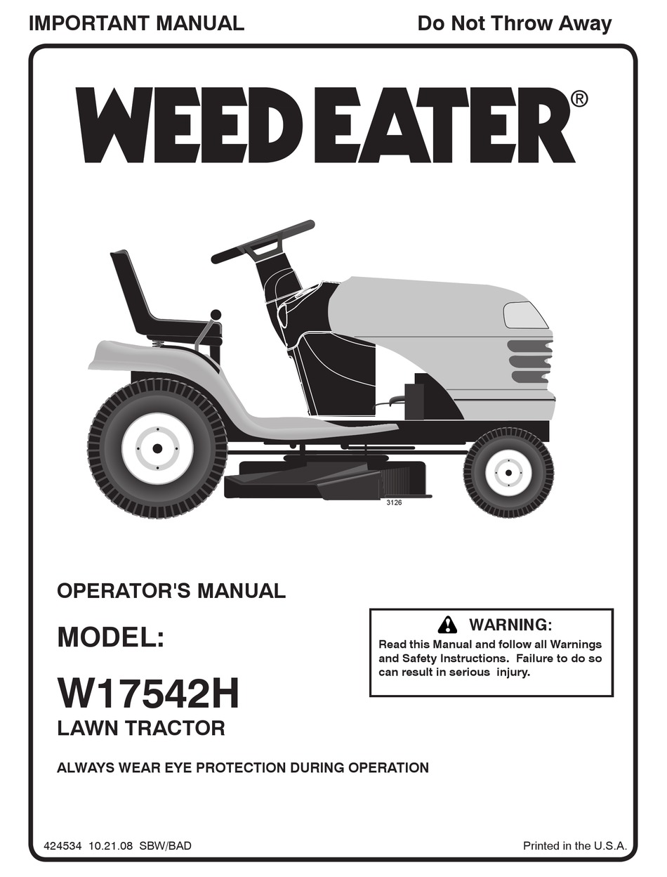 Weed eater lawn tractor 12.5 hp hot sale