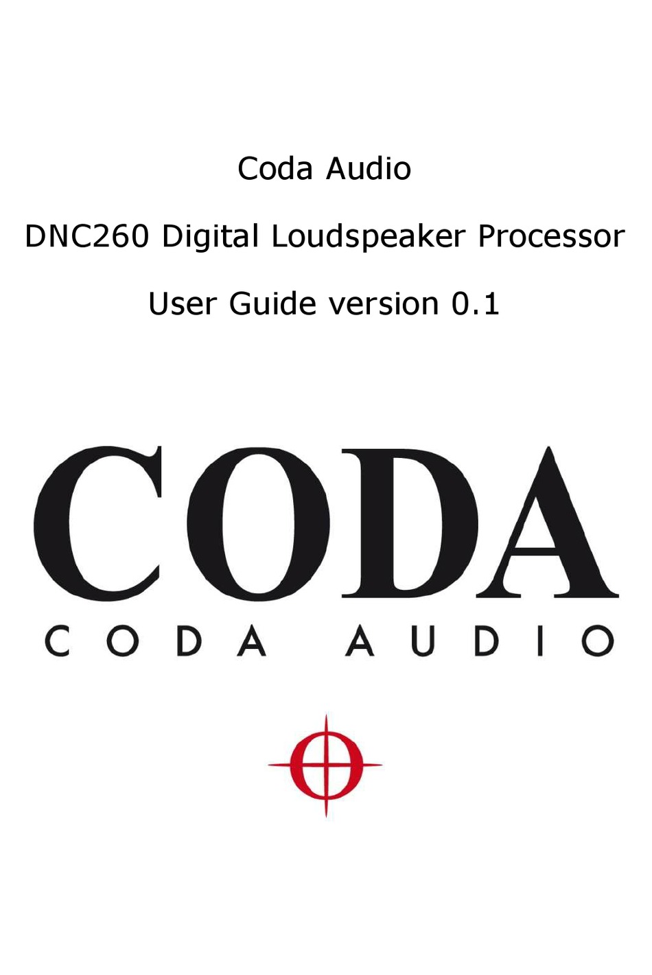 CODA DNC260 USER MANUAL Pdf Download ManualsLib