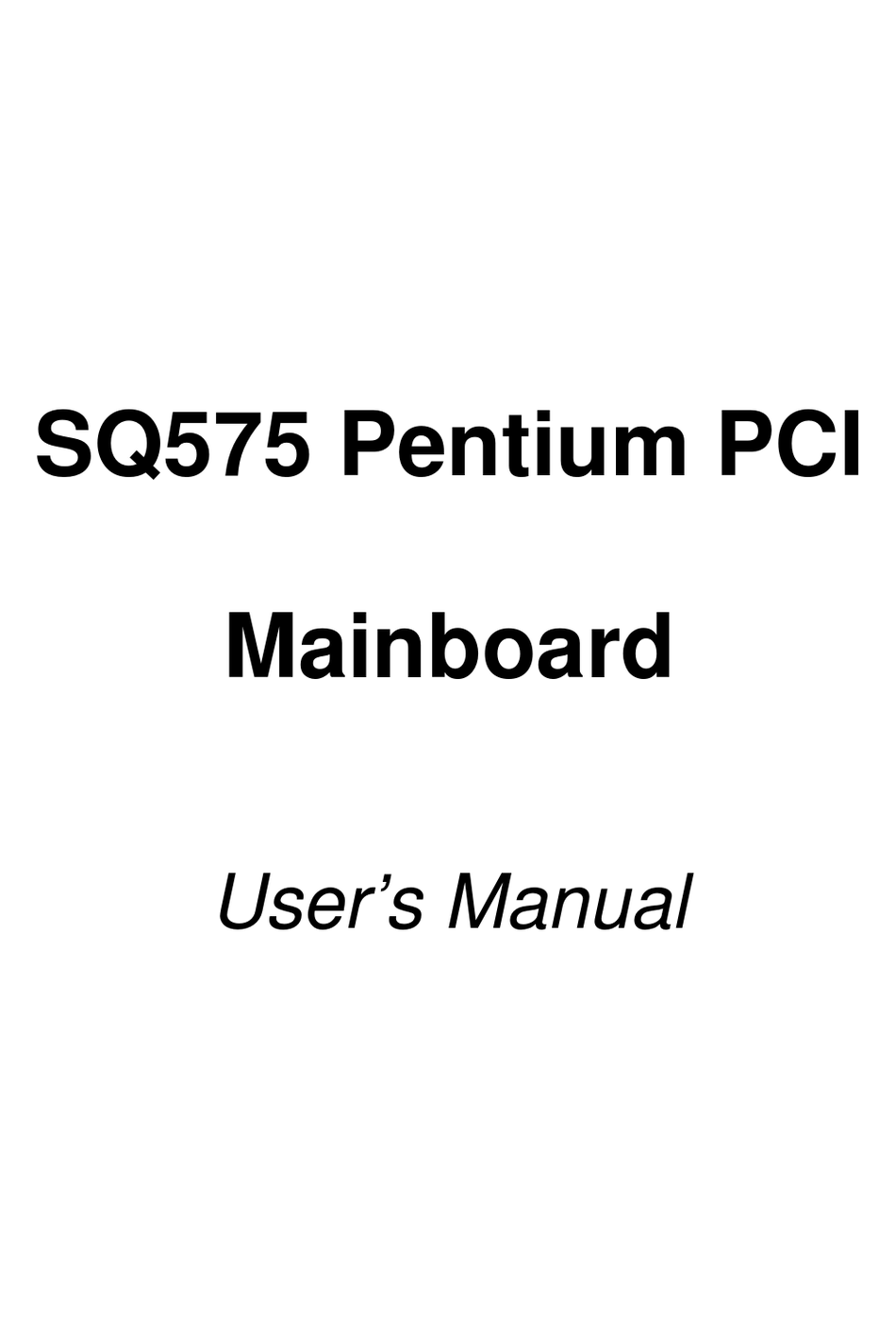 BCM SQ575 USER MANUAL Pdf Download ManualsLib