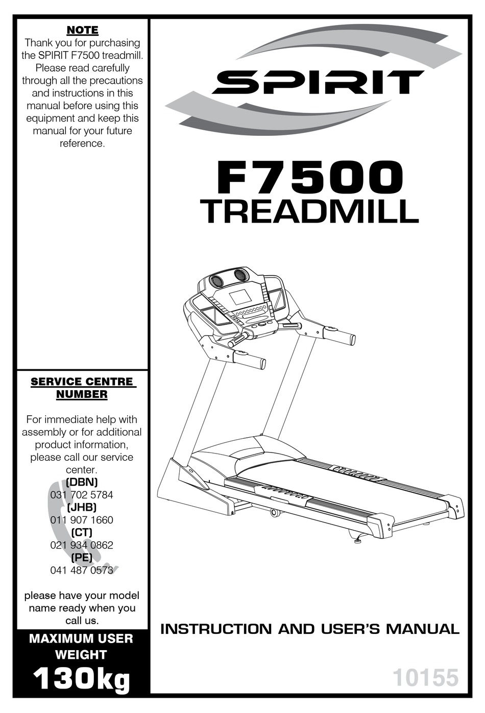 Spirit f7500 treadmill outlet price