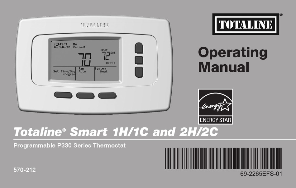 Totaline Smart 1h 1c Operating Manual Pdf Download Manualslib