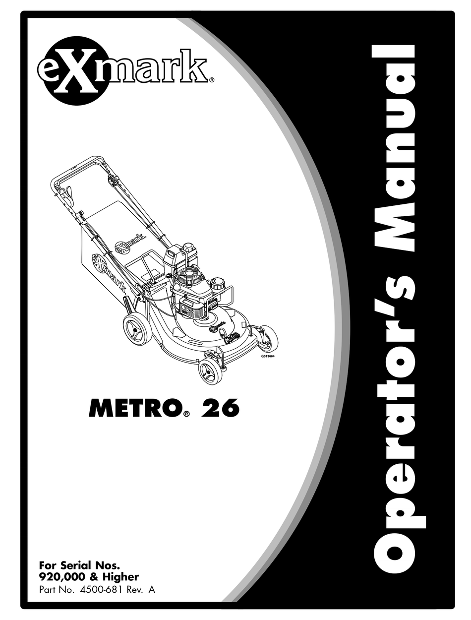 Exmark discount metro 26