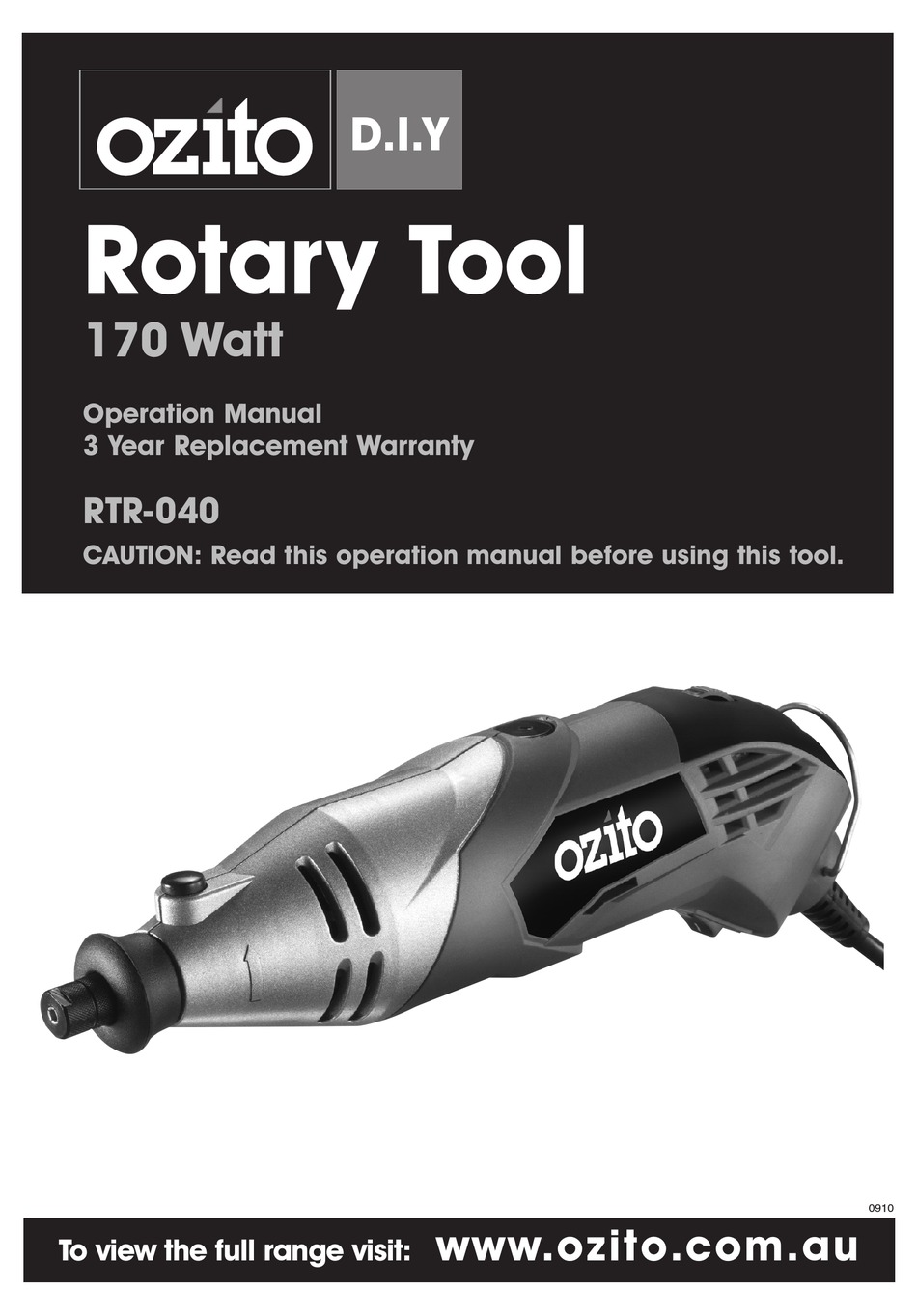 Image of Ozito RTR-040 rotary tool kit at Lowe's