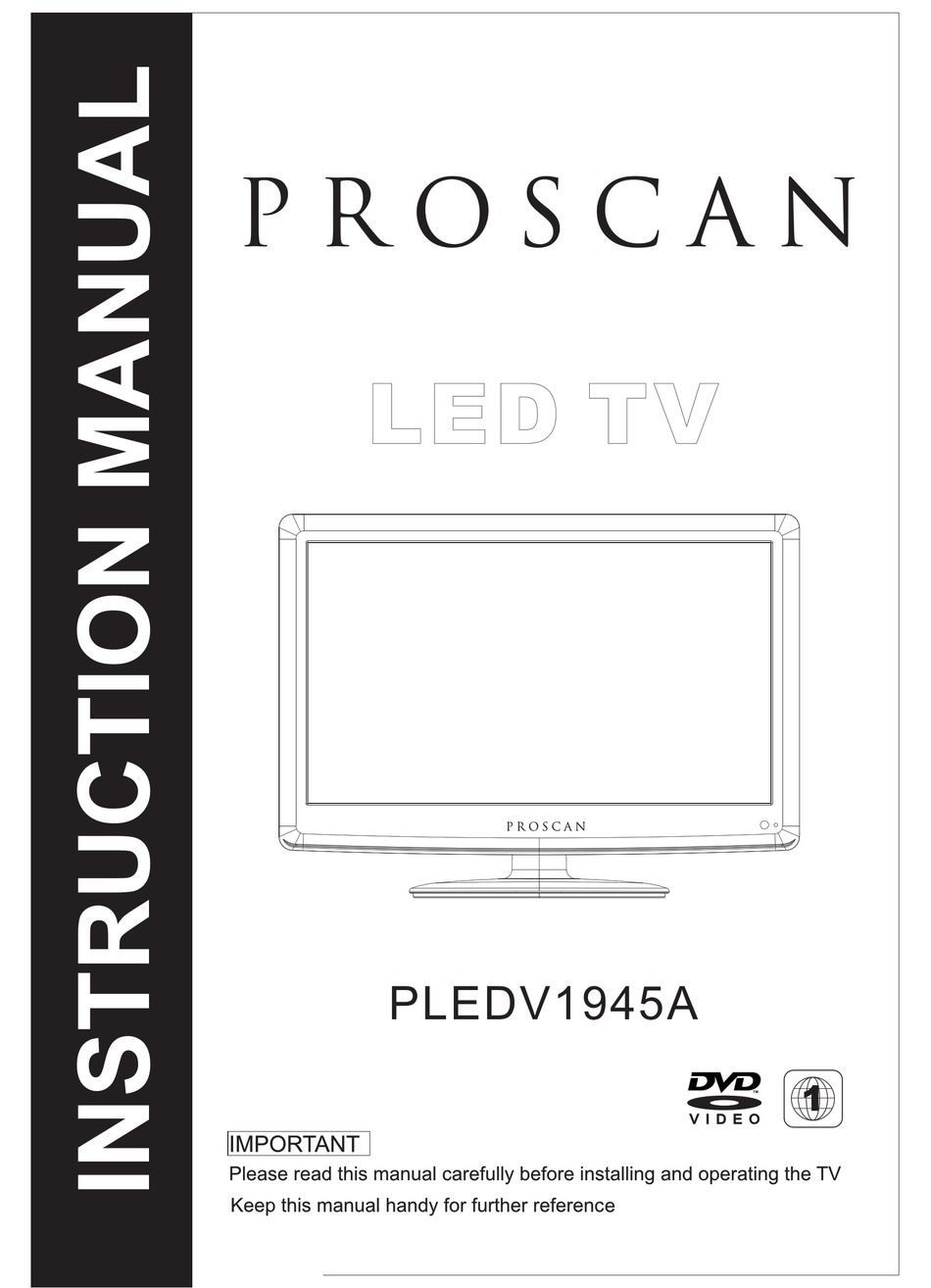 PROSCAN PLEDV1945A INSTRUCTION MANUAL Pdf Download | ManualsLib