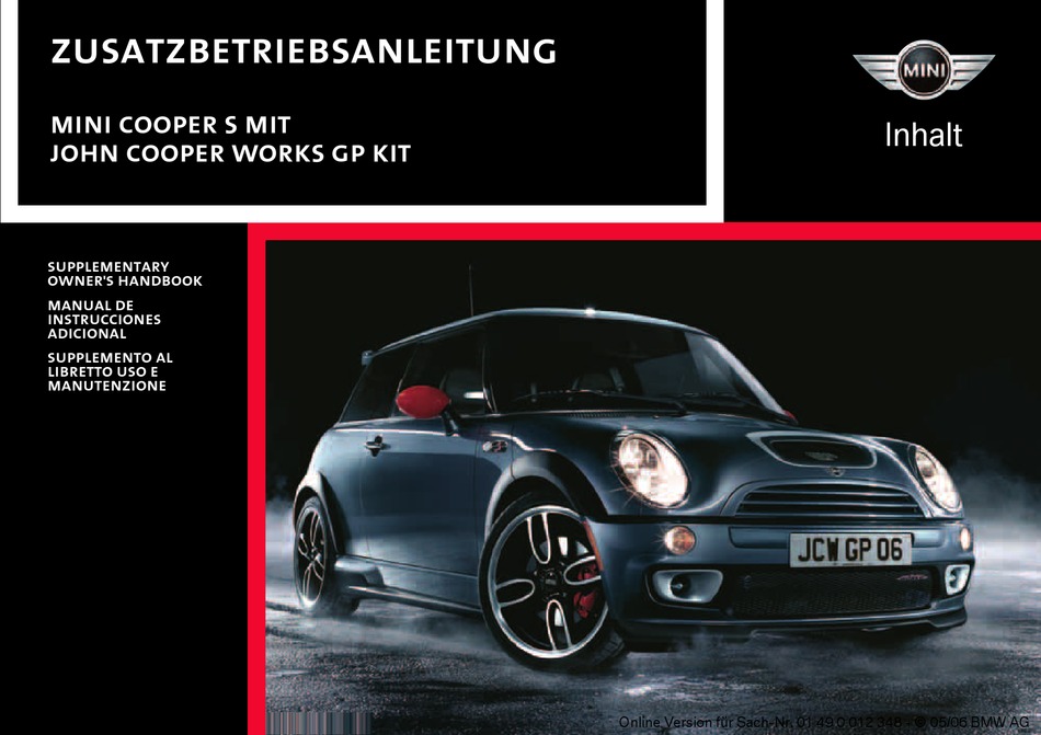 mini cooper s workshop manual free download