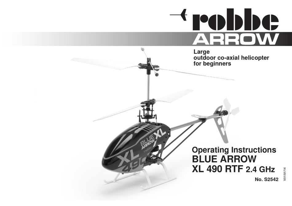 ROBBE BLUE ARROW XL 490 OPERATING INSTRUCTIONS MANUAL Pdf Download