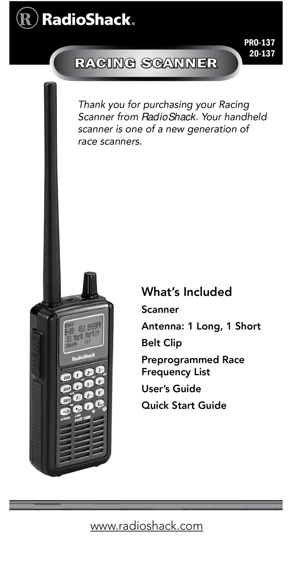 Radio Shack Pro 137 Manual Pdf Download Manualslib