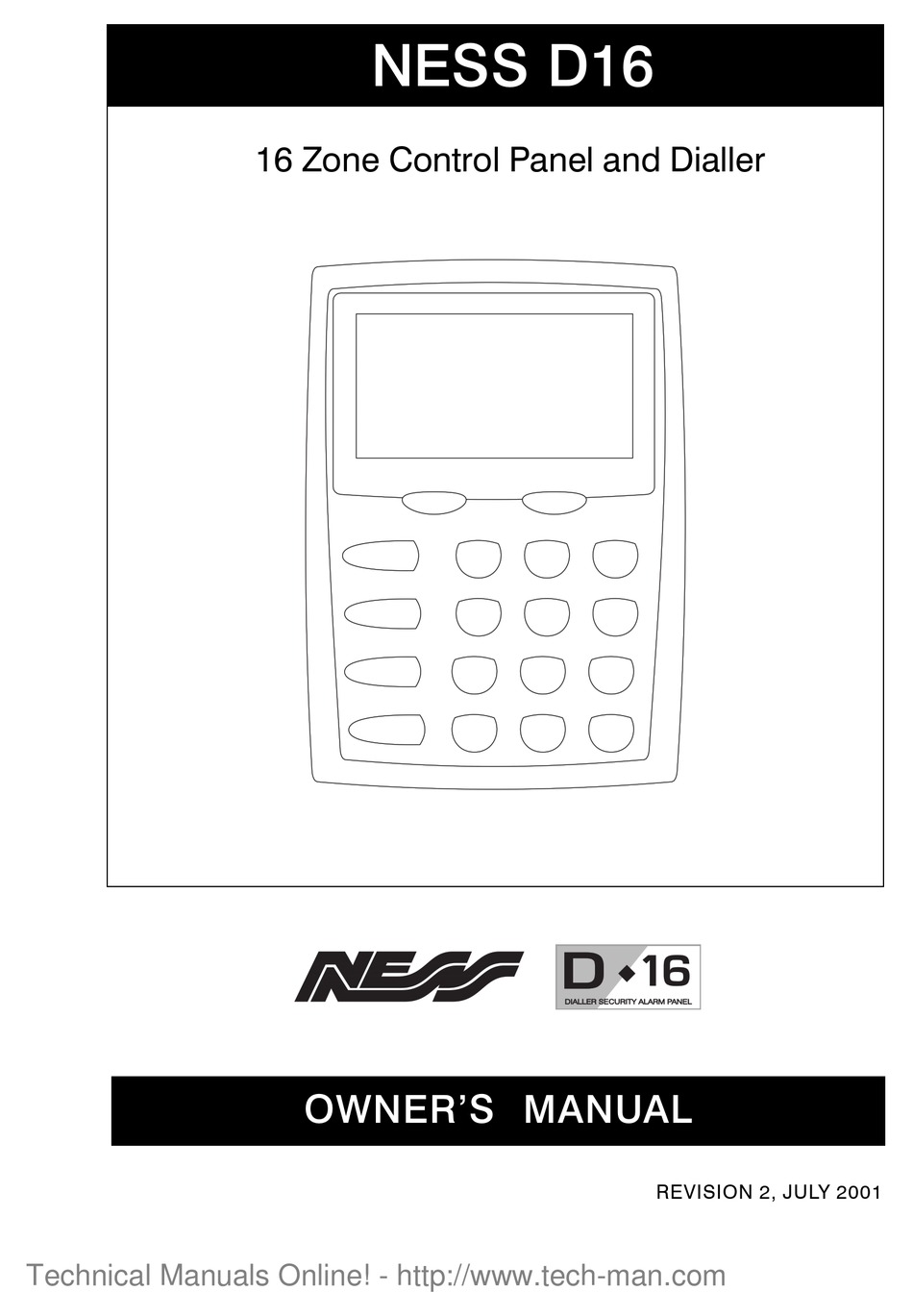 Ness D16 Owner S Manual Pdf Download Manualslib