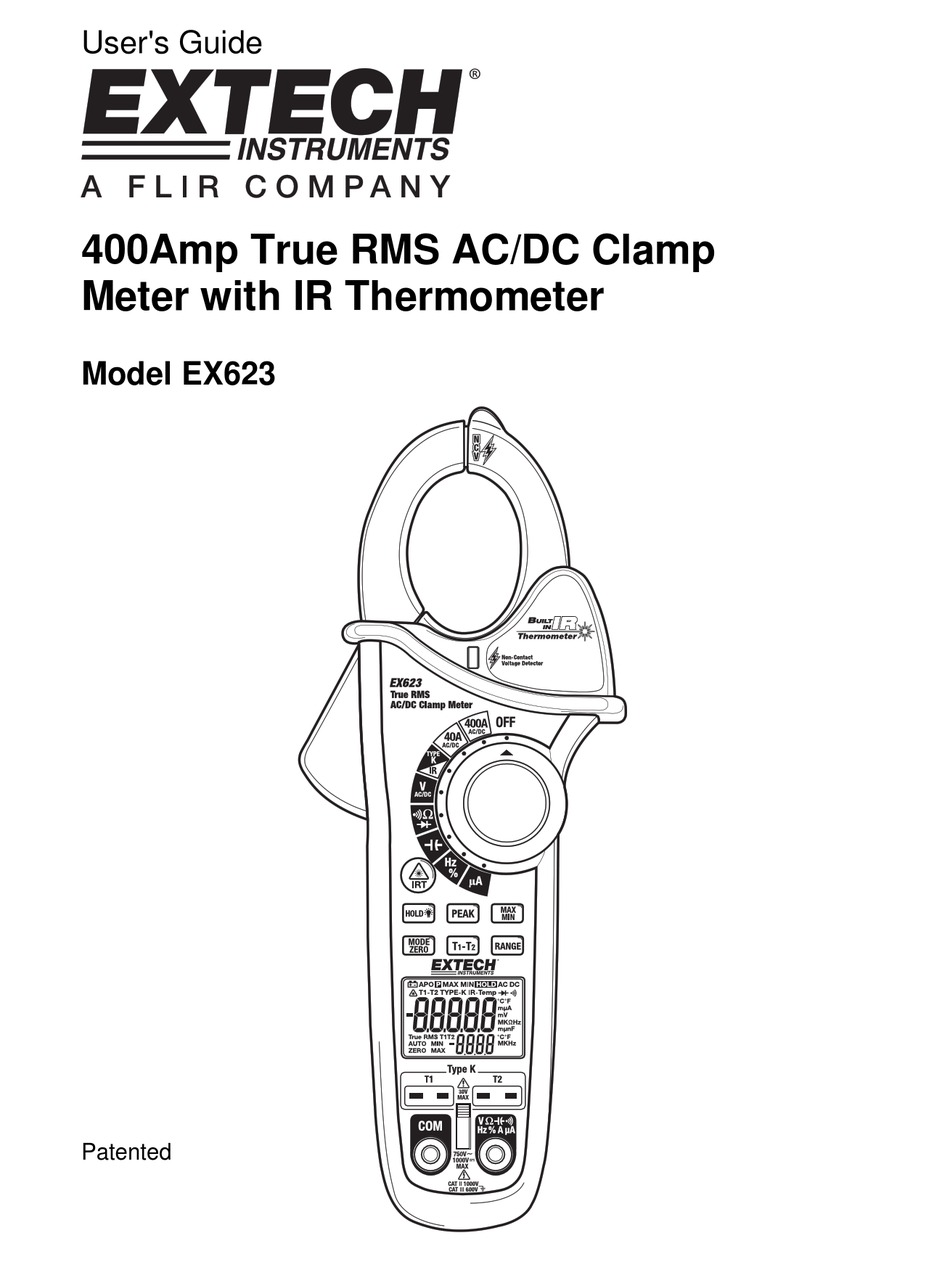 EXTECH INSTRUMENTS EX623 USER MANUAL Pdf Download ManualsLib