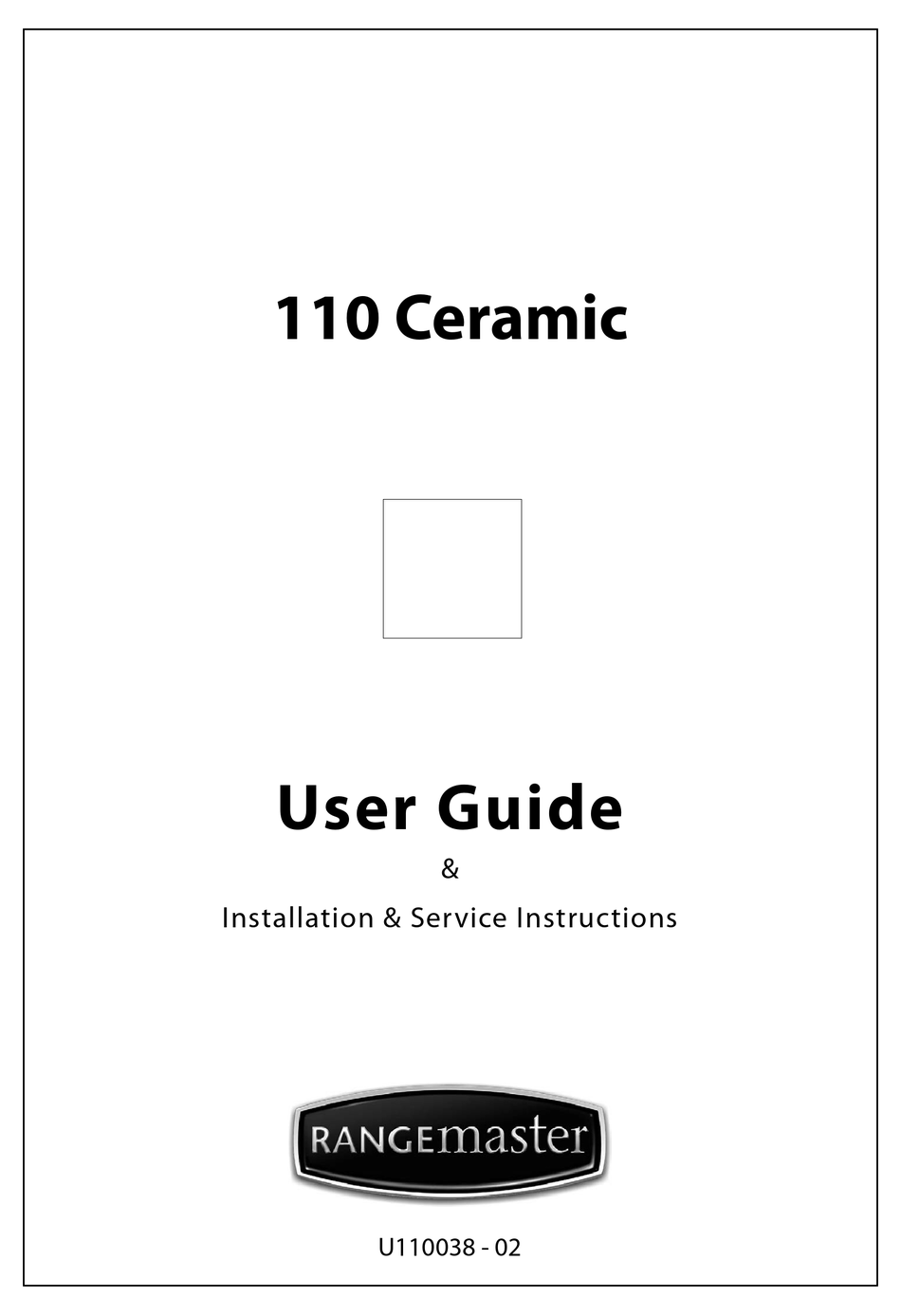 RANGEMASTER TOLEDO 110 CERAMIC USER MANUAL Pdf Download ManualsLib