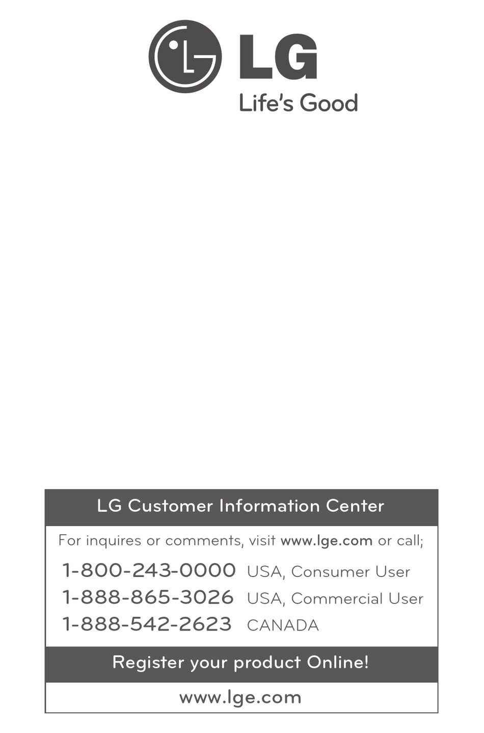 Lg Mfl Owner S Manual Pdf Download Manualslib