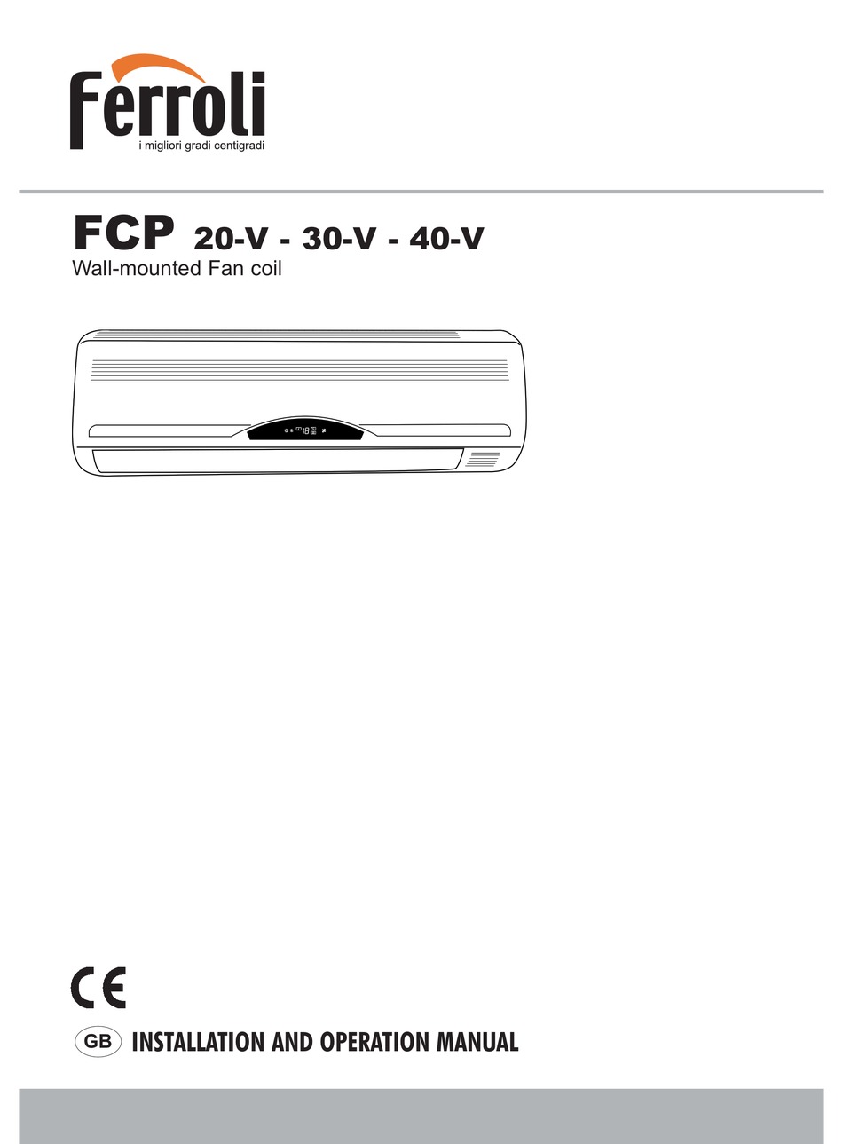 FERROLI 20V INSTALLATION AND OPERATION MANUAL Pdf Download ManualsLib