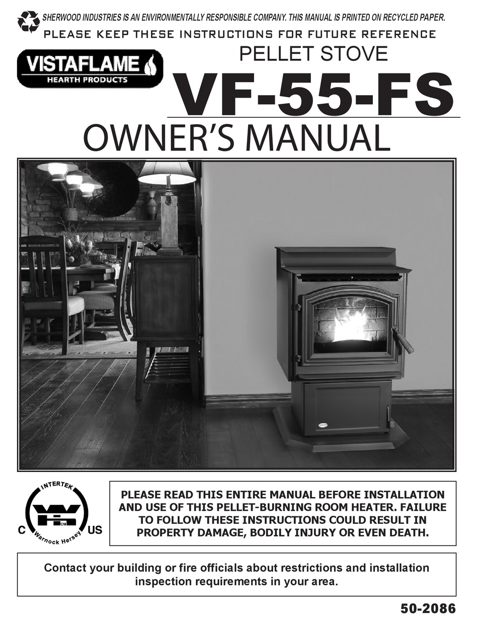 Routine Cleaning And Maintenance - Vistaflame VF-55-FS Owner's Manual [Page  10] | ManualsLib