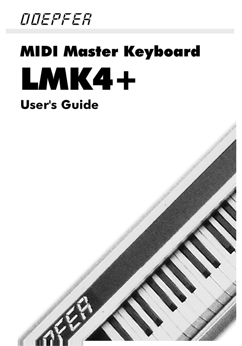 DOEPFER LMK4+ USER MANUAL Pdf Download | ManualsLib