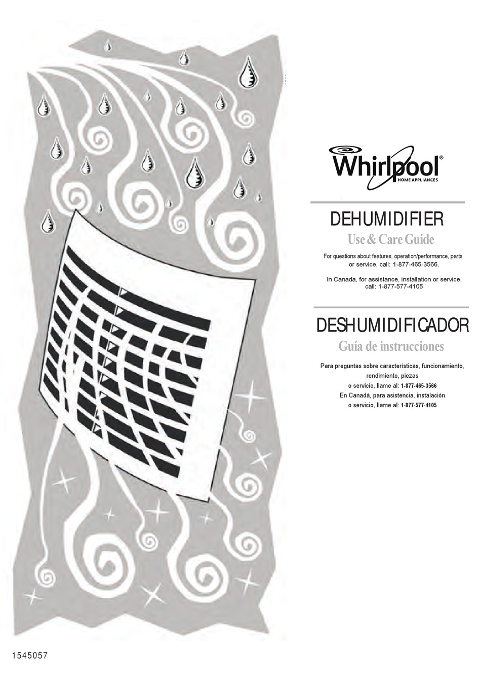 WHIRLPOOL DEHUMIDIFIER USE & CARE MANUAL Pdf Download | ManualsLib
